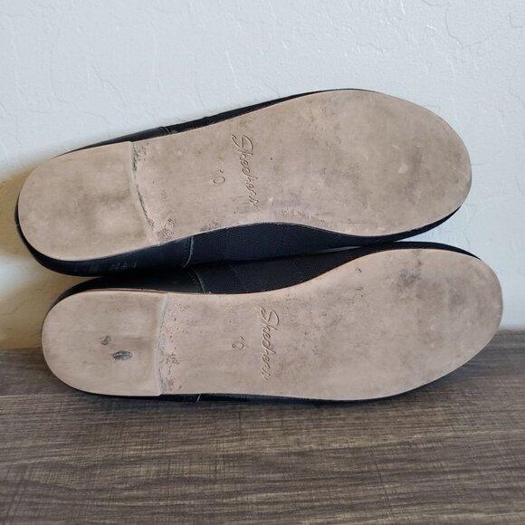 Skechers Arch Fit Must Be Mine Black Slip-On Ballet Flats Scalloped Women's 10 - Picture 9 of 12